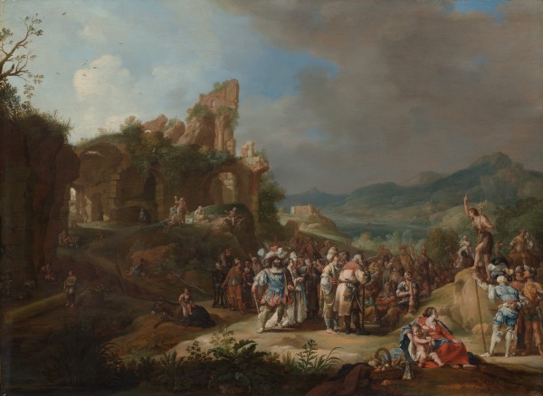 The Preaching of Saint John the Baptist by Claude Lorrain